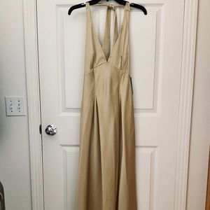 Benetton gold dress XS